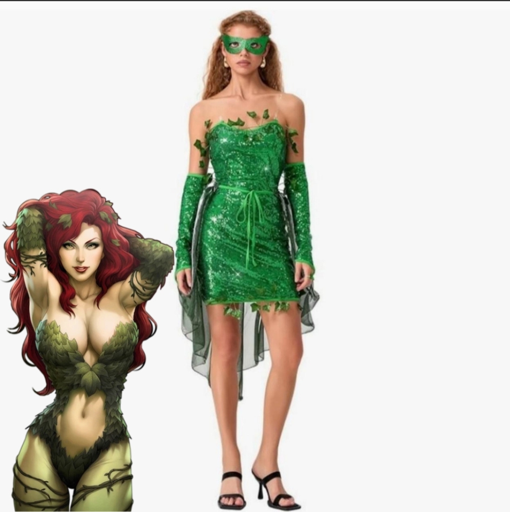 Green Sequin Costume Dress